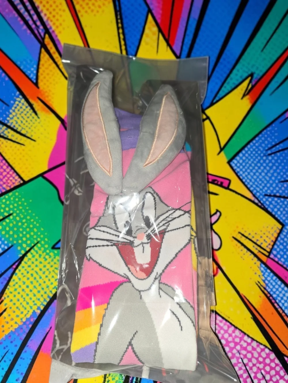 MADMIA Warner Bros. Kids' Bugs Bunny & Tweety Knee-High Socks - Pink & Yellow